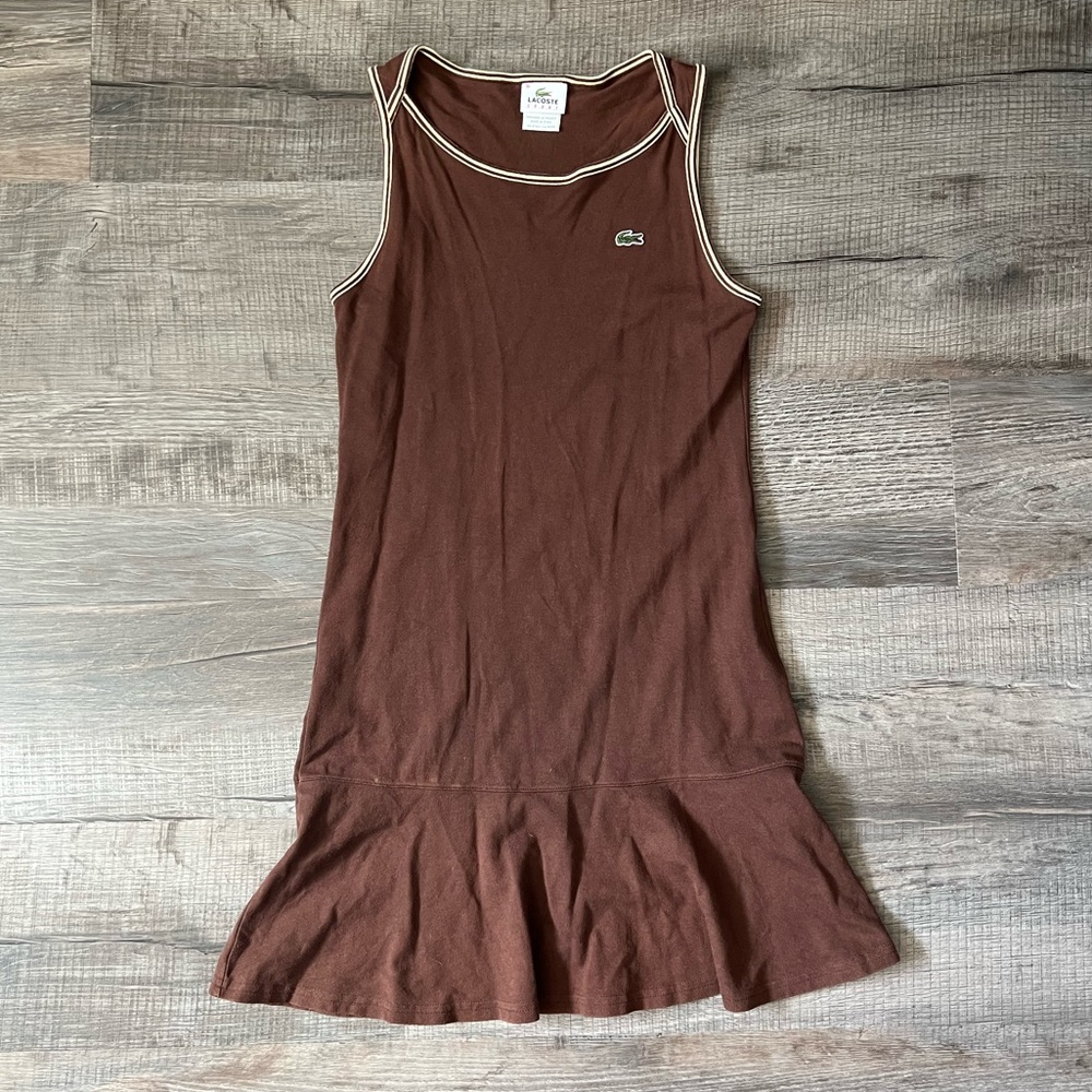 LACOSTE | Sport Tennis Dress Brown Y2K Vintage